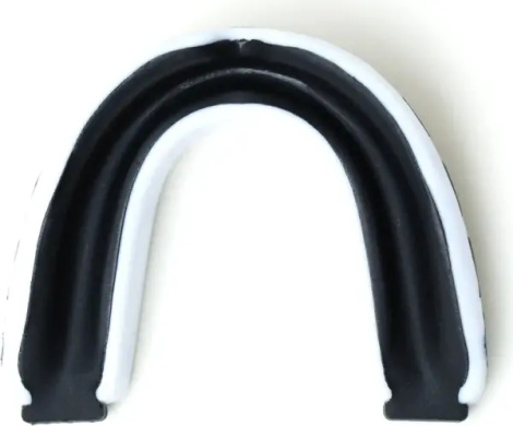 Капа двойная Everlast EVERSHIELD DOUBLE MOUTH GUARD бело-черная P00003602