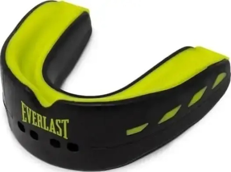 Капа двойная Everlast EVERSHIELD DOUBLE MOUTH GUARD черно-лаймовая P00003600