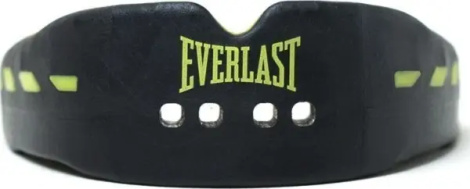 Капа двойная Everlast EVERSHIELD DOUBLE MOUTH GUARD черно-лаймовая P00003600