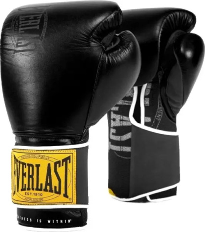 Перчатки боксерские Everlast 1910 CLASSIC TRAINING GLOVE черные (14 унций) P00001711