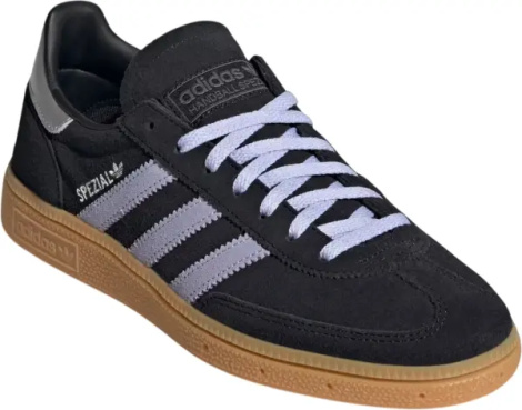 Кроссовки для гандбола женские Adidas HANDBALL SPEZIAL черно-фиолетово-серебряные JS2909