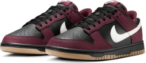 Кросівки жіночі Nike DUNK LOW NEXT NATURE бордово-чорні HM9658-600