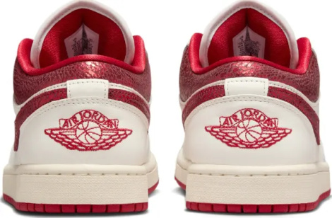 Кросівки жіночі Nike AIR JORDAN 1 LOW SE біло-червоні HJ9338-106