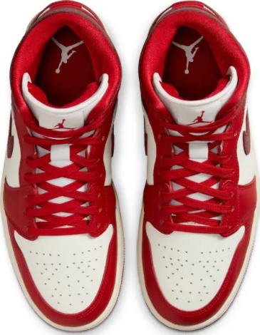 Кросівки жіночі Nike AIR JORDAN 1 MID SE червоно-білі HJ9337-106