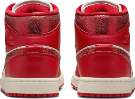 Кросівки жіночі Nike AIR JORDAN 1 MID SE червоно-білі HJ9337-106