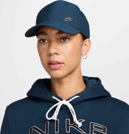 Кепка Nike DRI-FIT CLUB STRUCTURED METAL LOGO темно-синяя FB5371-478