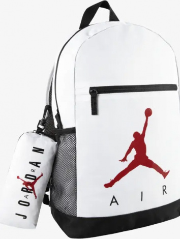 Рюкзак підлітковий Nike JORDAN AIR SCHOOL 17L біло-червоний 9B0503-001