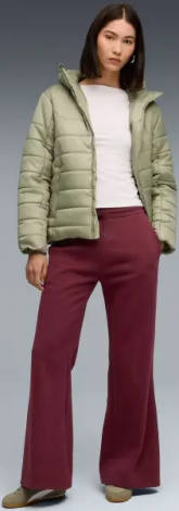 Спортивні штани жіночі Puma HER COMFORT HIGH-WAIST STRAIGHT бордові 63301096