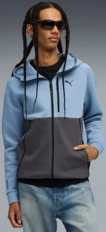 Толстовка Puma PUMATECH блакитно-сіра 62967434