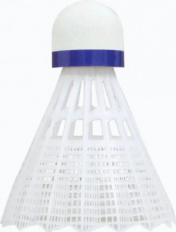 Набір воланів для бадмінтону Talbot TECH 350 SHUTTLE MEDIUM біло-синій (6 штук) 479102