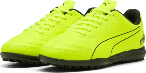 Сороконожки (шиповки) детские Puma CLASSICO TT JR лимонно-черные 108844-06