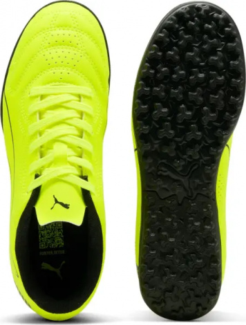 Сороконожки (шиповки) детские Puma CLASSICO TT JR лимонно-черные 108844-06