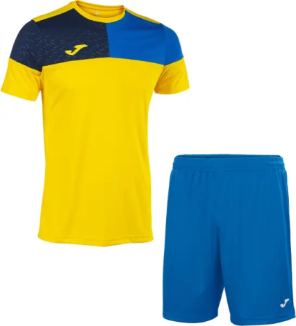 Комплект футбольной формы Joma CREW V желто-сине-темно-синий 103084.907_100053.700