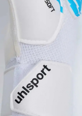 Вратарские перчатки Uhlsport FM CYBERTEC STARTER SOFT бело-голубые 1011384 01