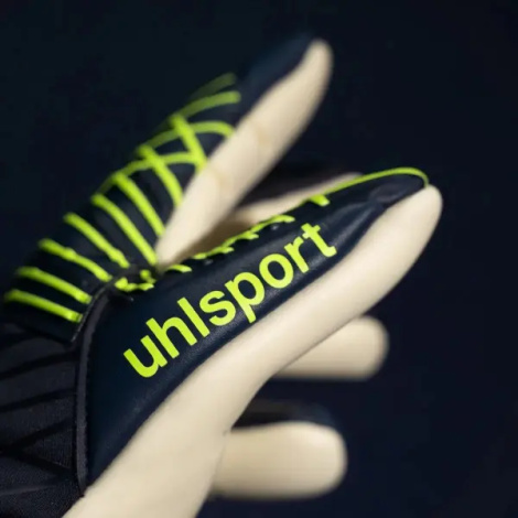 Воротарські рукавиці Uhlsport PREDICTION ABSOLUTGRIP HN темно-синьо-лимонні 1011333 01