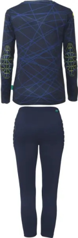 Комплект воротарської форми дитячий Uhlsport PREDICTION GOALKEEPER BUNDLE темно-синьо-лимонний 1005293 41