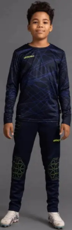 Комплект воротарської форми дитячий Uhlsport PREDICTION GOALKEEPER BUNDLE темно-синьо-лимонний 1005293 41