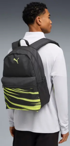 Рюкзак Puma ATTACANTO 17L чорно-лаймовий 091628-04