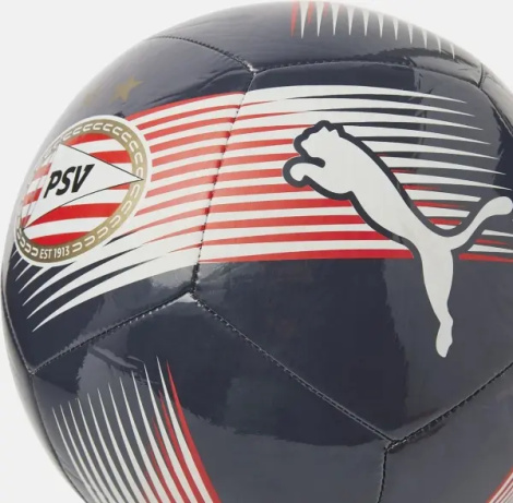 Футбольный мяч Puma PSV ESSENTIALS темно-сине-красно-белый Размер 5 084795-02