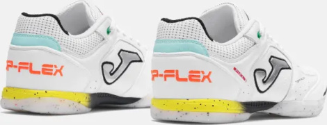 Футзалки (бампи) Joma TOP FLEX біло-жовто-оранжево-блакитні TOPS2602IN