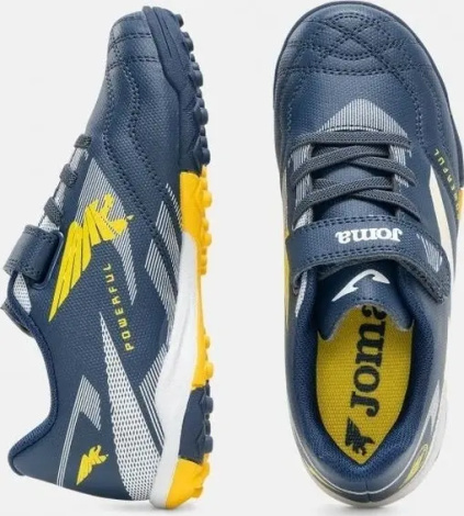 Сороконіжки (шиповки) дитячі Joma POWERFULL темно-синьо-жовті POJS2603TFV