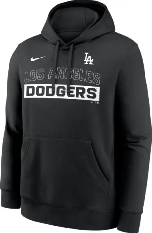 Худі Nike LOS ANGELES DODGERS CLUB MLB чорне NKDK00ALD-2VW