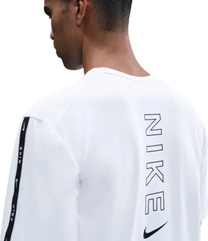 Футболка Nike DRI-FIT біло-чорна IH4288-100