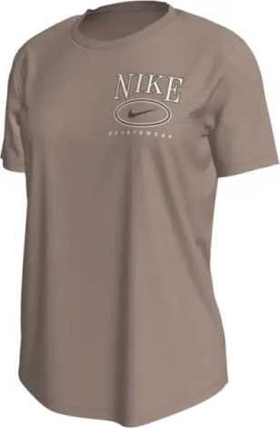Футболка женская Nike SPORTSWEAR CLUB коричневая IB2447-214