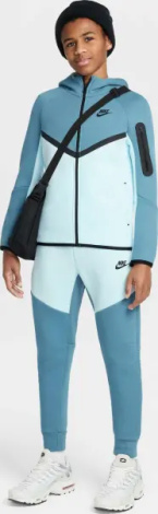 Спортивний костюм підлітковий Nike SPORTSWEAR TECH FLEECE темно-бірюзово-блакитний HV5867-476__HV5869-006