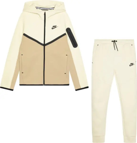 Спортивний костюм підлітковий Nike SPORTSWEAR TECH FLEECE кремово-бежевий HV5867-297__HV5869-235
