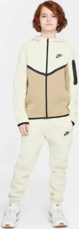 Спортивний костюм підлітковий Nike SPORTSWEAR TECH FLEECE кремово-бежевий HV5867-297__HV5869-235