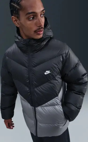 Пуховик Nike WINDRUNNER STATEMENT DOWN JACKET антрацитово-серый HQ7790-061