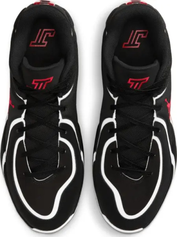 Кроссовки баскетбольные Nike TATUM 4 черно-бело-красные HQ4614-001