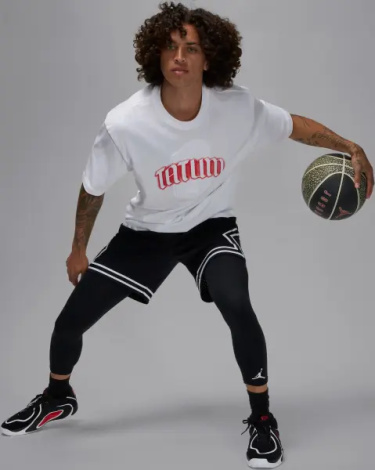 Кроссовки баскетбольные Nike TATUM 4 черно-бело-красные HQ4614-001