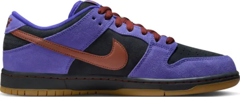 Кроссовки Nike SB DUNK LOW PRO фиолетово-черно-коричневые HQ1625-500