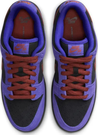 Кроссовки Nike SB DUNK LOW PRO фиолетово-черно-коричневые HQ1625-500