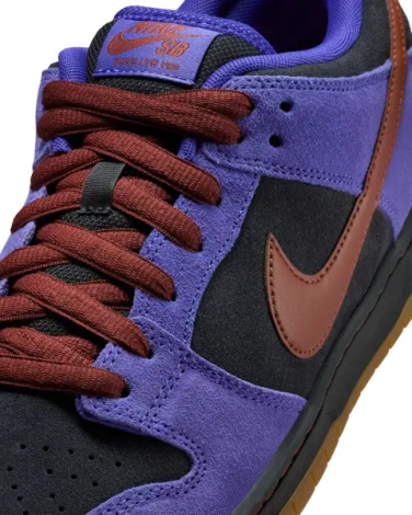 Кроссовки Nike SB DUNK LOW PRO фиолетово-черно-коричневые HQ1625-500