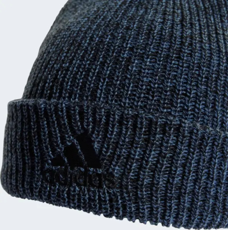 Шапка Adidas MÉLANGE BEANIE темно-синьо-чорна HL4840