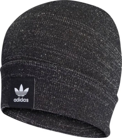 Шапка Adidas ADICOLOR CUFF KNIT GLITTER чорно-біла H35541