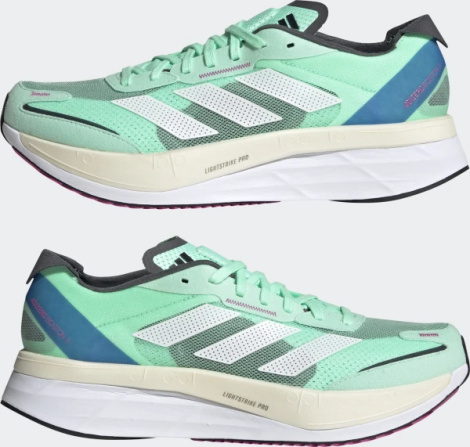 Кроссовки беговые Adidas ADIZERO BOSTON 11 мятно-синие GV9064
