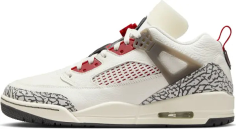 Кросівки Nike JORDAN SPIZIKE LOW молочно-червоно-чорні FQ1759-116