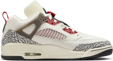 Кросівки Nike JORDAN SPIZIKE LOW молочно-червоно-чорні FQ1759-116