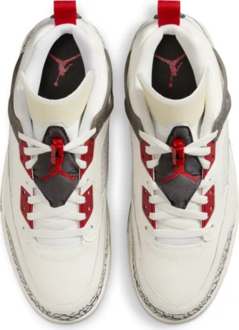 Кросівки Nike JORDAN SPIZIKE LOW молочно-червоно-чорні FQ1759-116