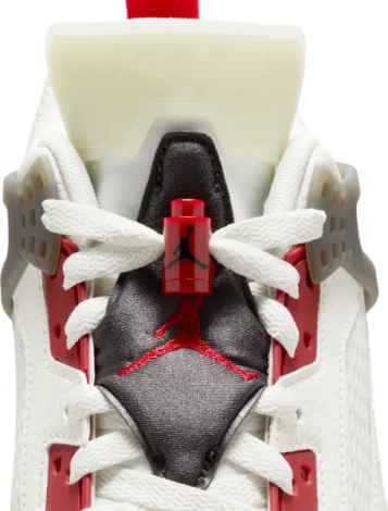 Кросівки Nike JORDAN SPIZIKE LOW молочно-червоно-чорні FQ1759-116