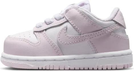 Кроссовки детские Nike DUNK LOW (TDE) светло-сиренево-белые FB9107-128