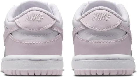 Кроссовки детские Nike DUNK LOW (TDE) светло-сиренево-белые FB9107-128