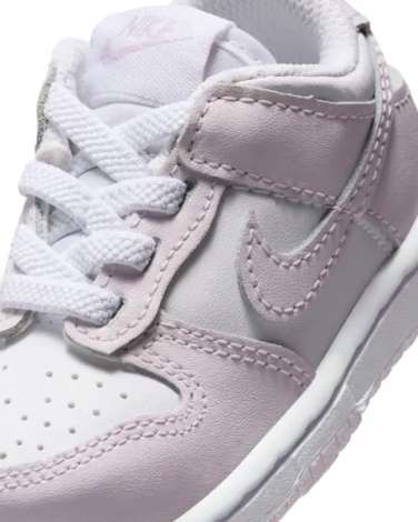 Кроссовки детские Nike DUNK LOW (TDE) светло-сиренево-белые FB9107-128