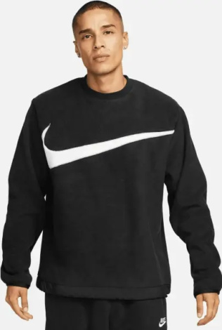 Свитшот Nike CLUB+ FLEECE WINTERIZED черный DQ4894-010