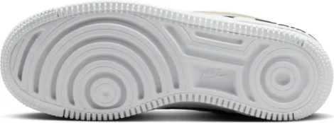 Кроссовки женские Nike AIR FORCE 1 SHADOW бело-черно-золотые CI0919-125