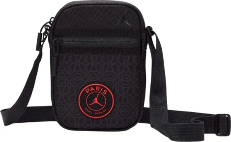 Сумка через плечо Nike JORDAN PARIS SAINT GERMAIN черно-оранжевая 9A0803-G0T